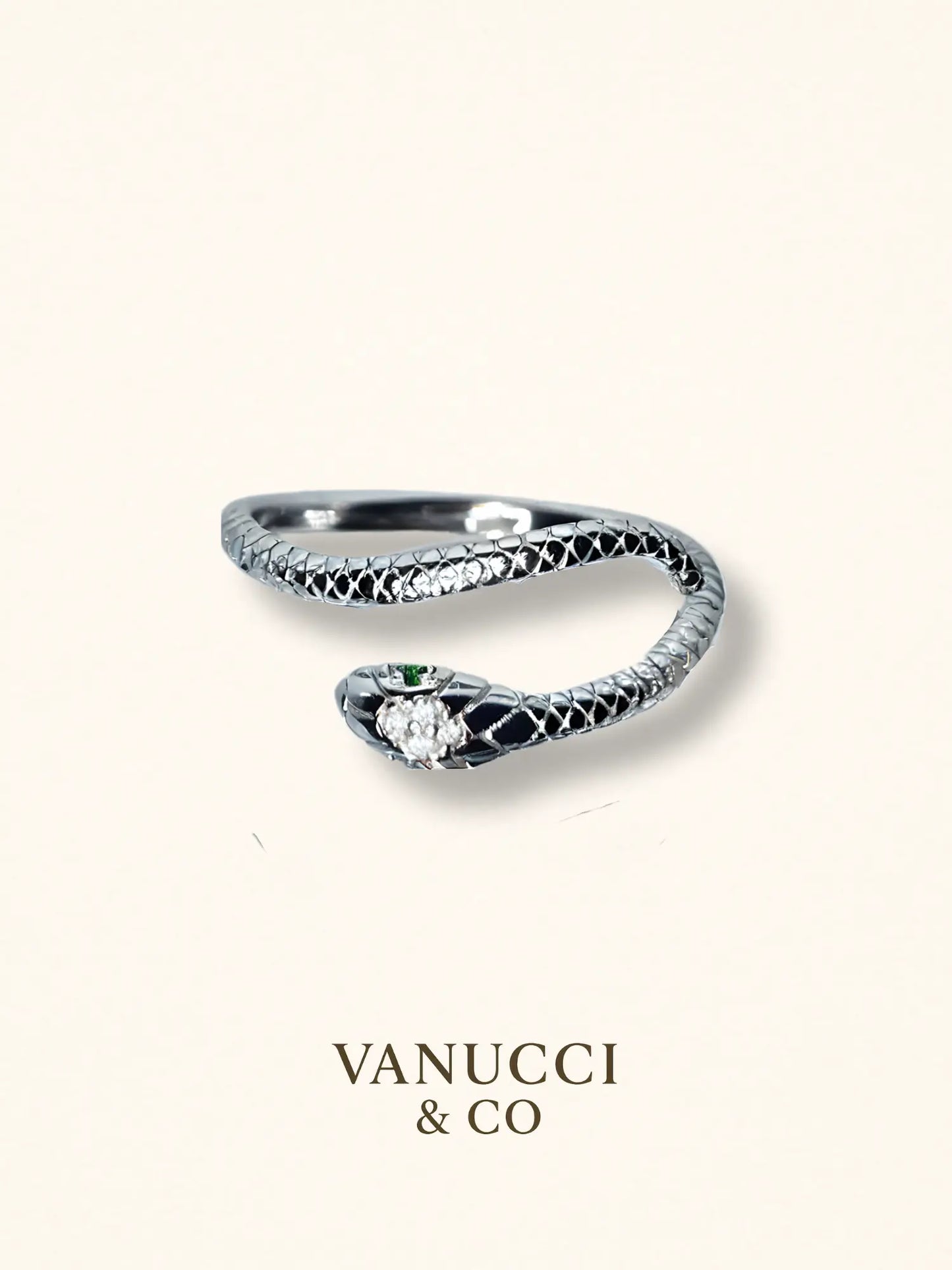 Anillo Serpiente Ajustable Plata 925 - VANUCCI & CO