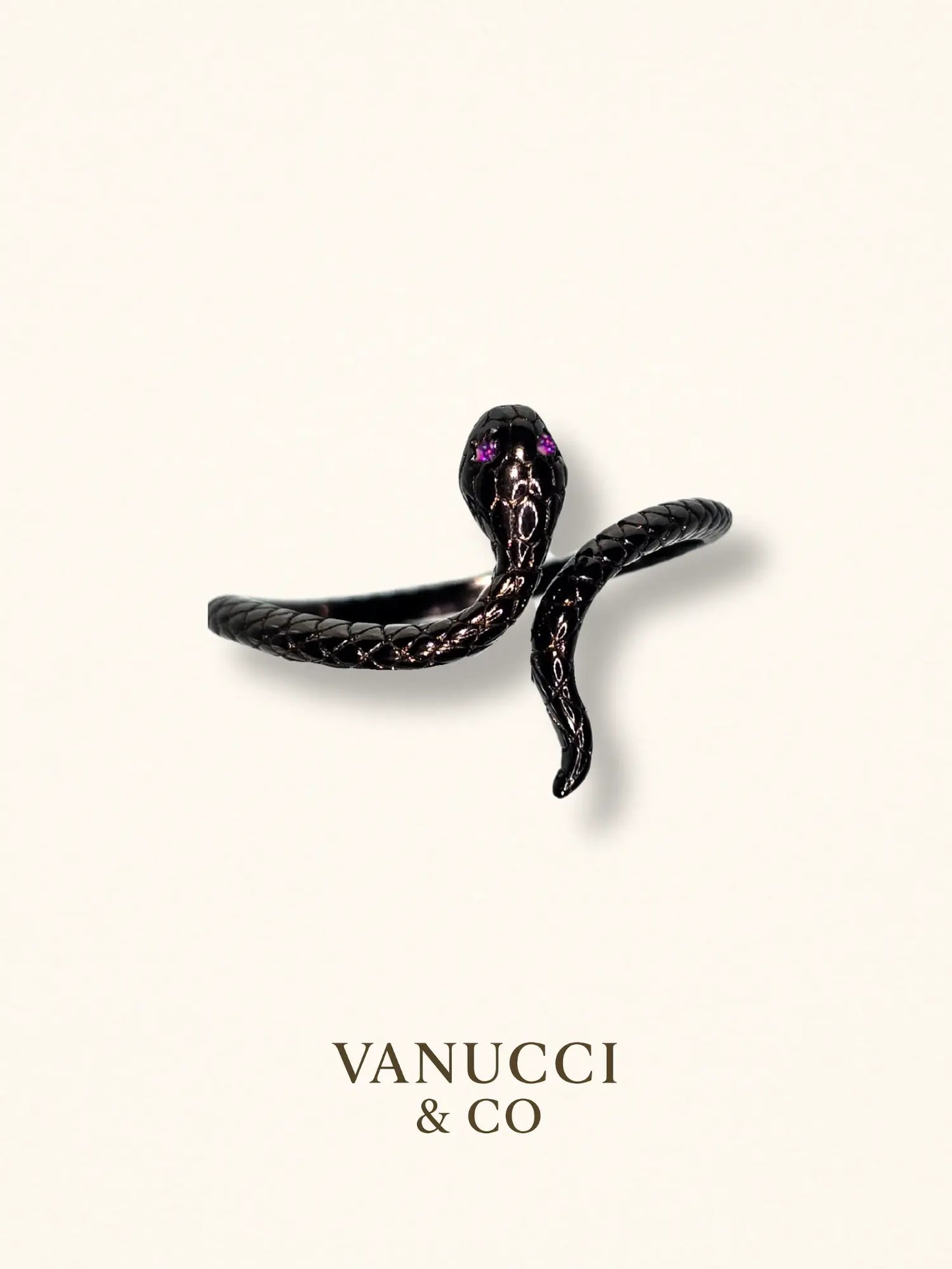 Anillo Serpiente Ajustable Plata 925 - VANUCCI & CO