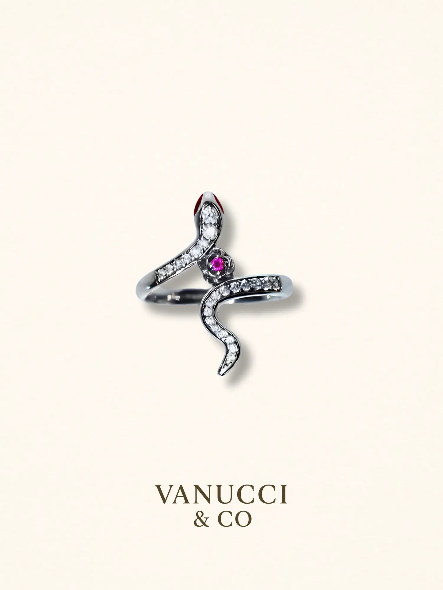 Anillo Serpiente Ajustable Plata 925 - VANUCCI & CO