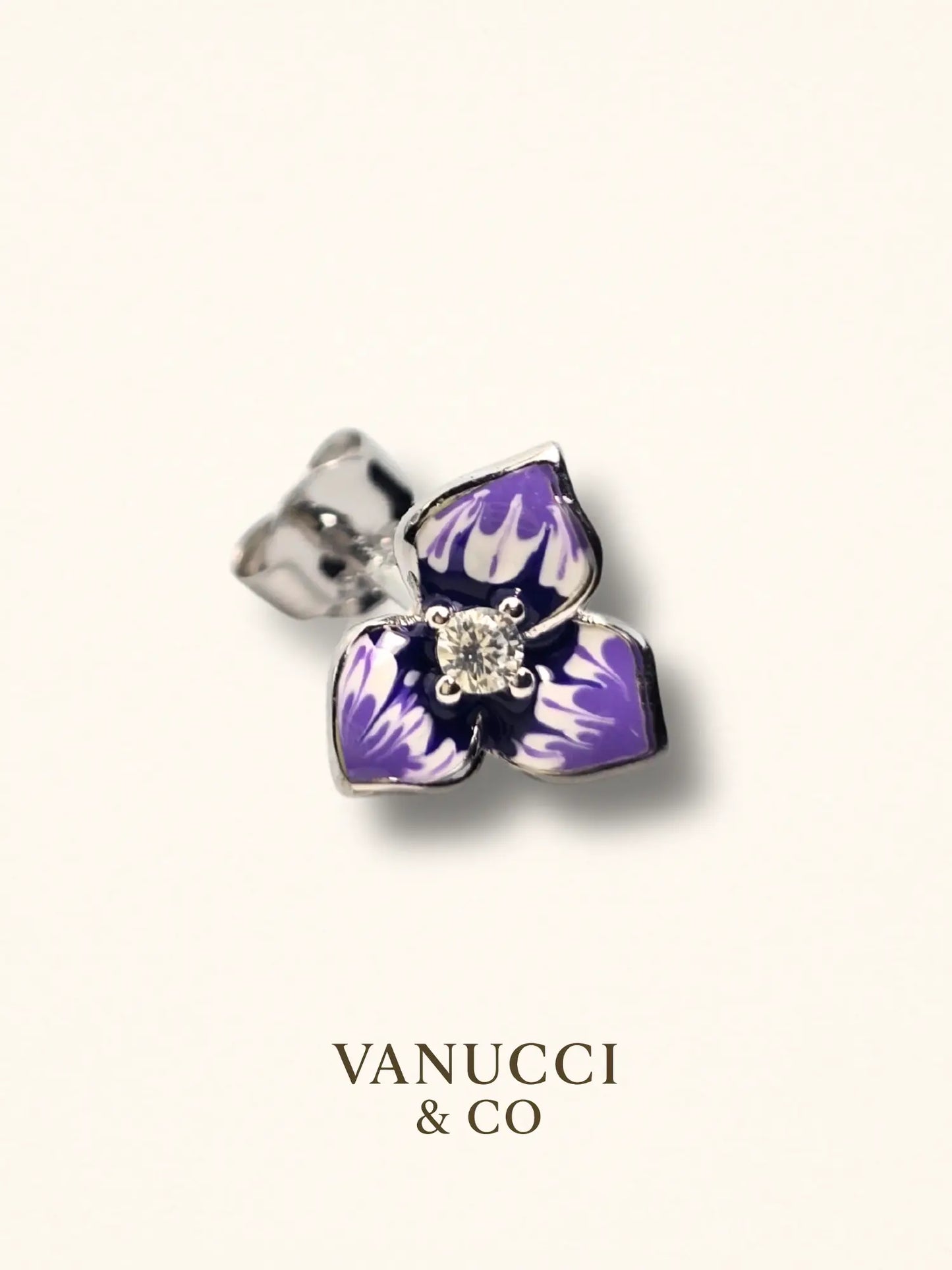 Arete Flor Plata 925 - VANUCCI & CO
