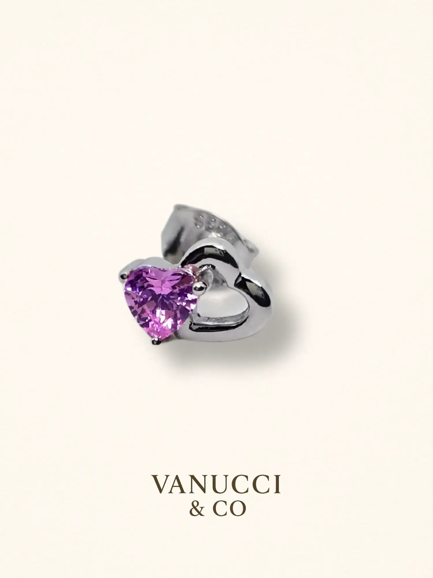 Arete Corazón Plata 925 - VANUCCI & CO