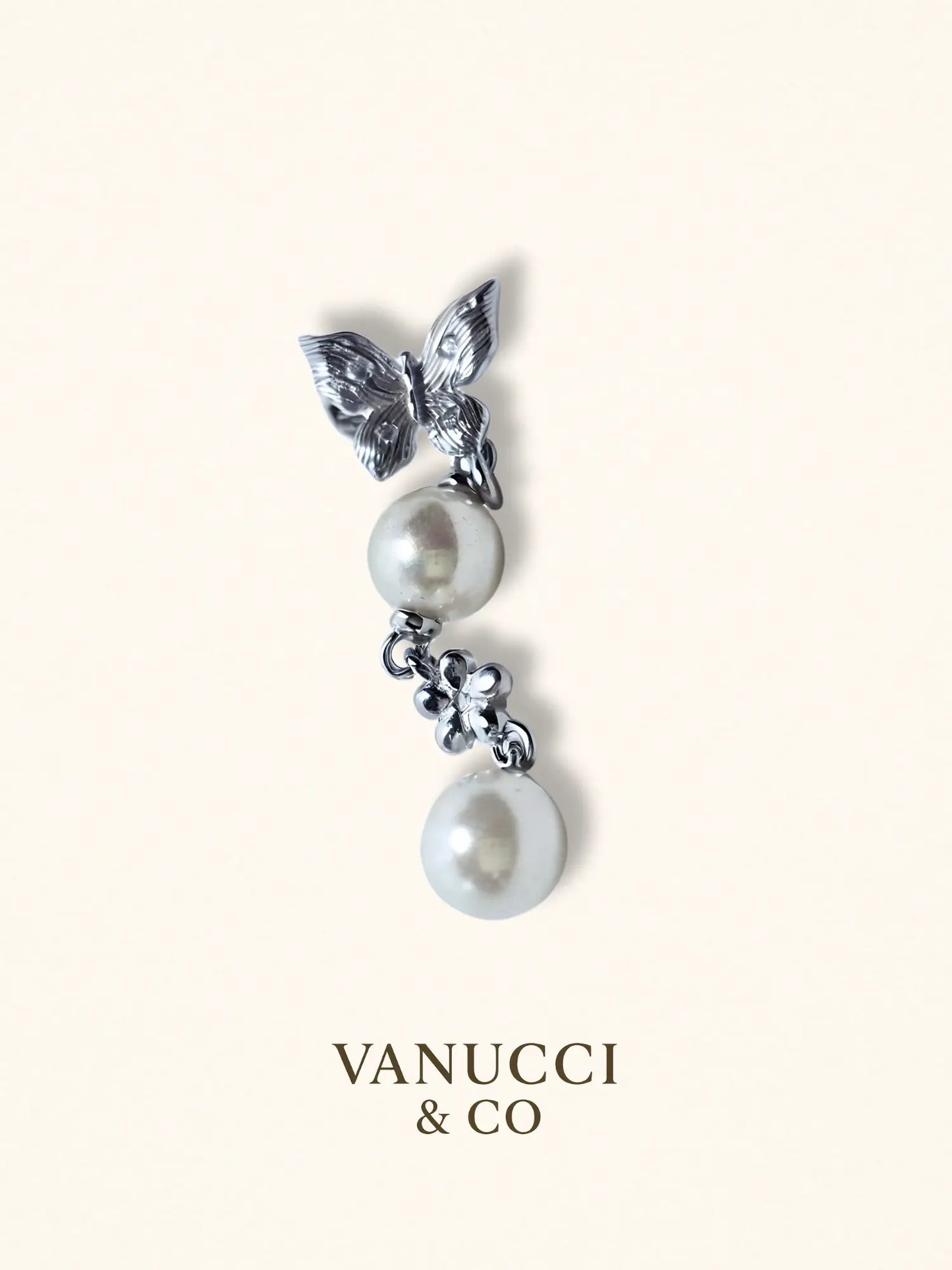 Arete Mariposa Plata 925 - VANUCCI & CO
