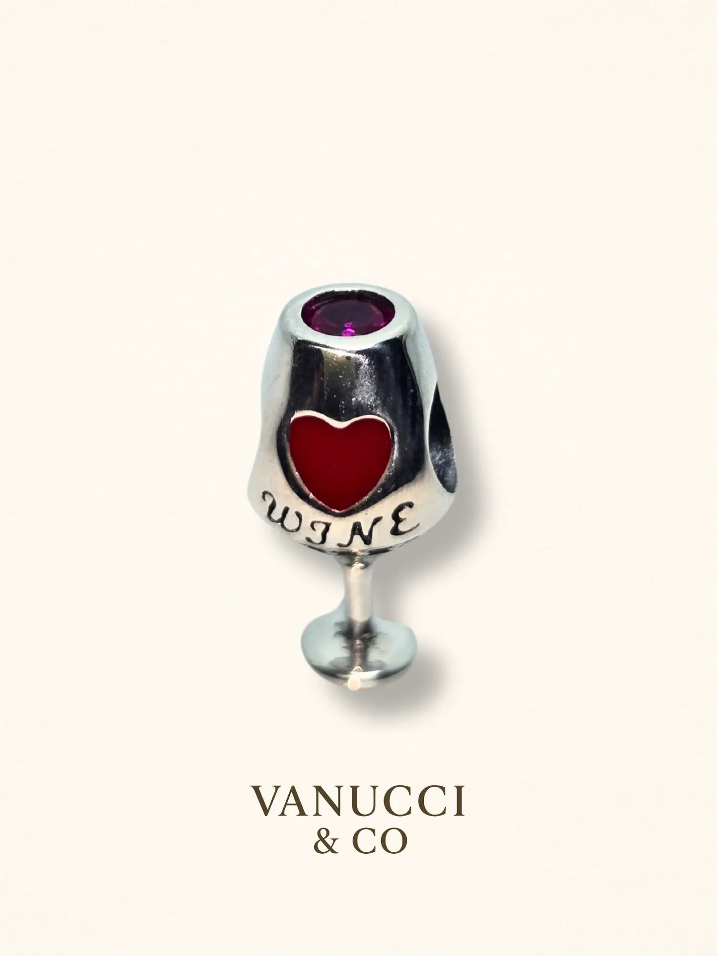 Charm Copa Vino Plata 925 - VANUCCI & CO