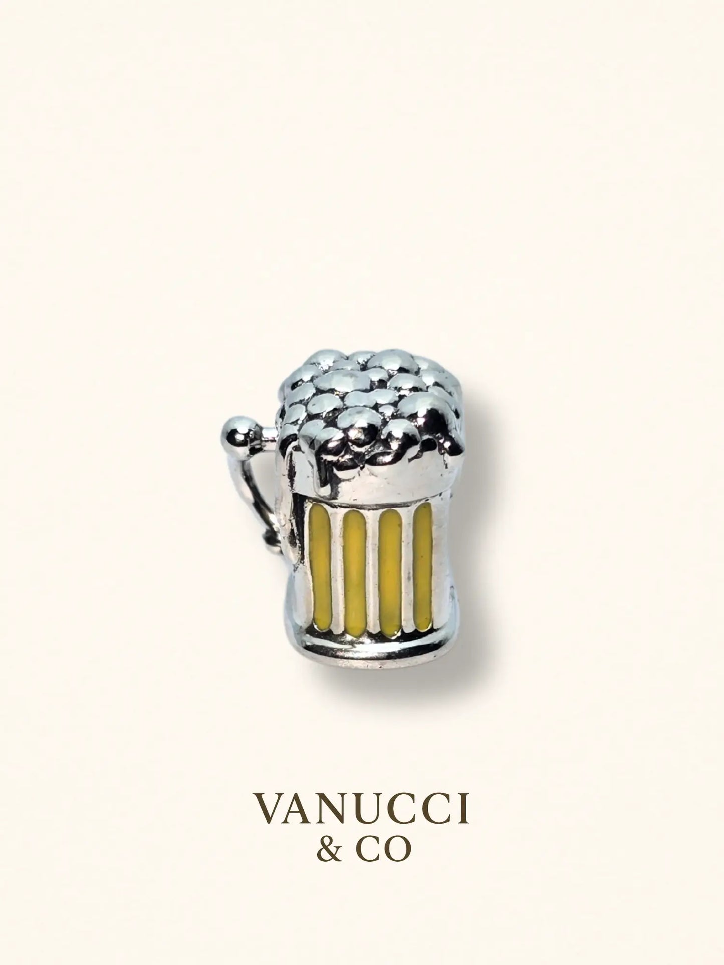 Charm Cerveza Plata 925 - VANUCCI & CO
