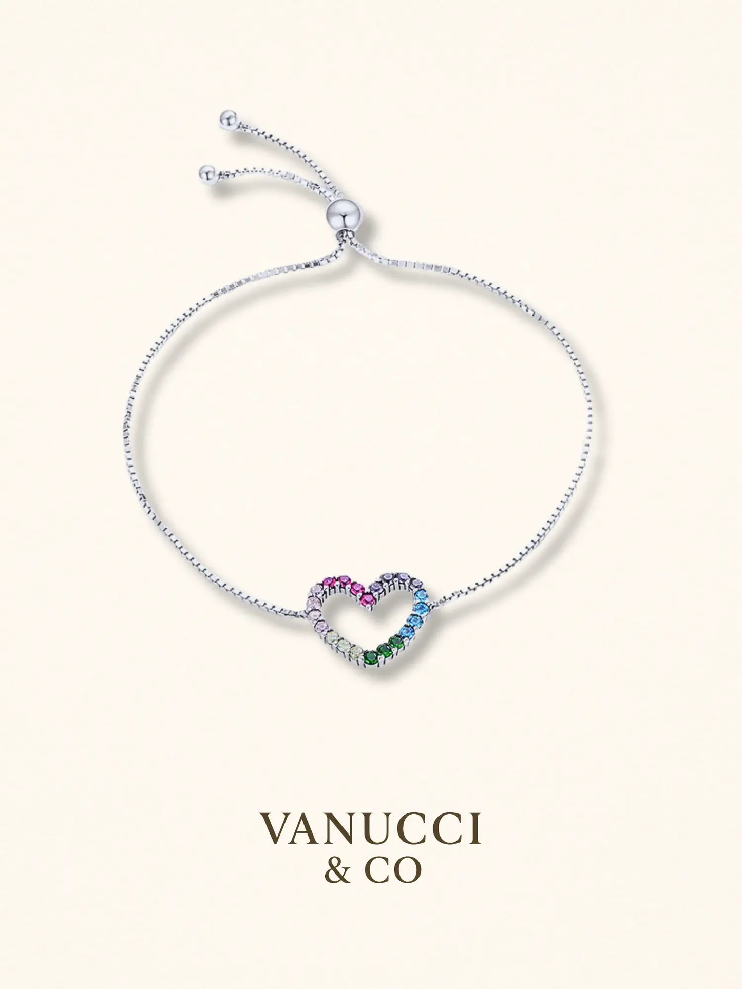 Pulsera Corazón Plata 925 - VANUCCI & CO
