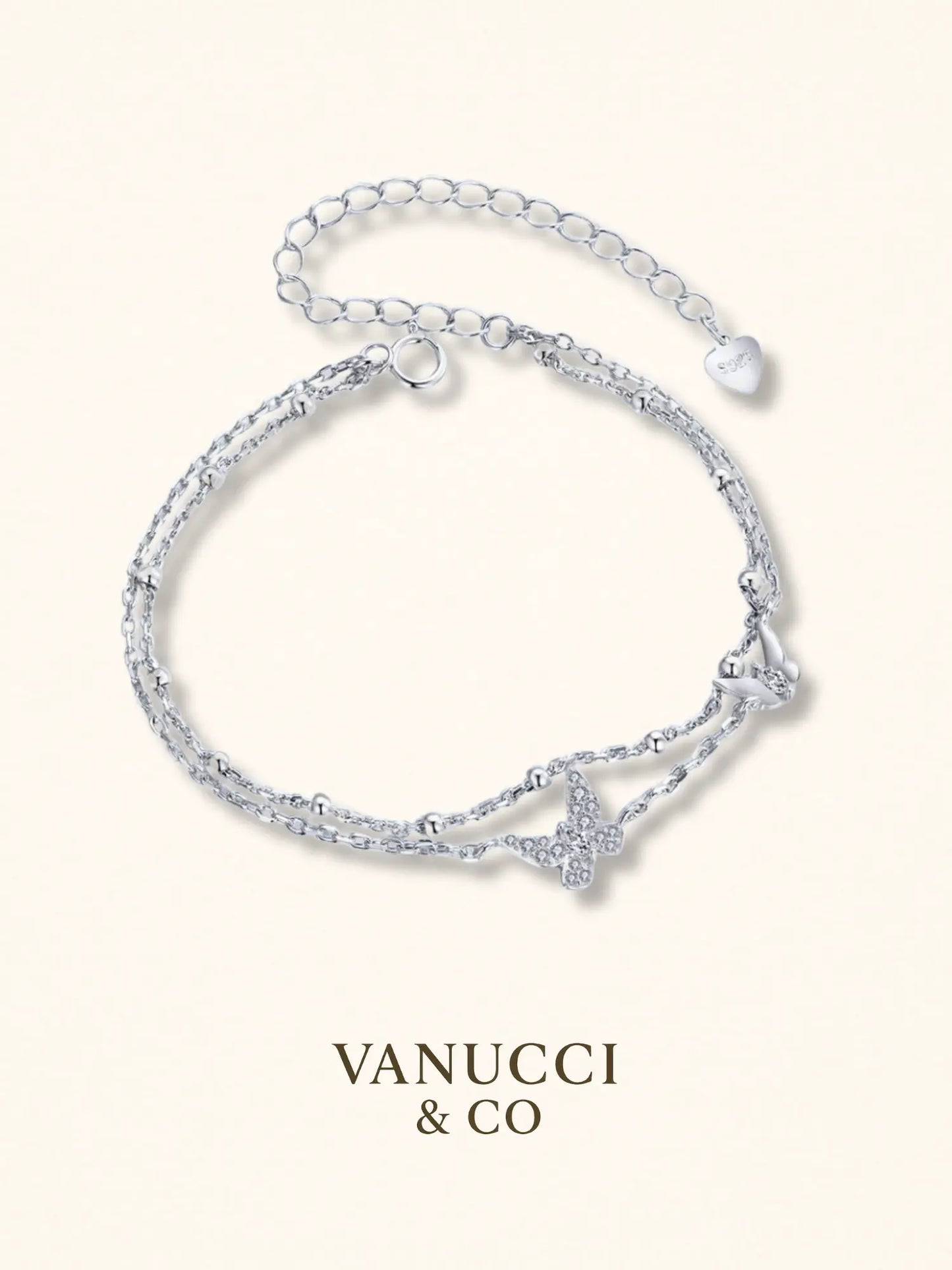 Pulsera Mariposa Plata 925 - VANUCCI & CO