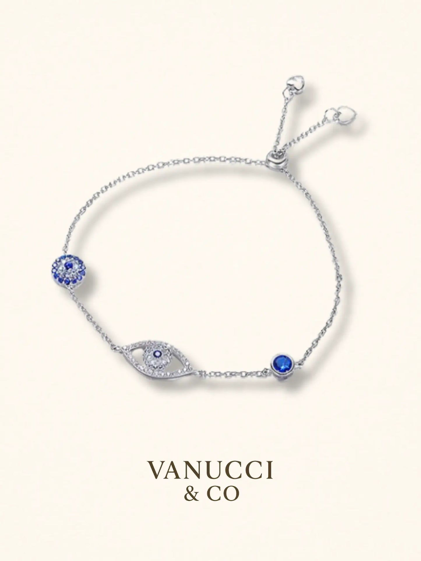 Pulsera ojo azul Plata 925 - VANUCCI & CO