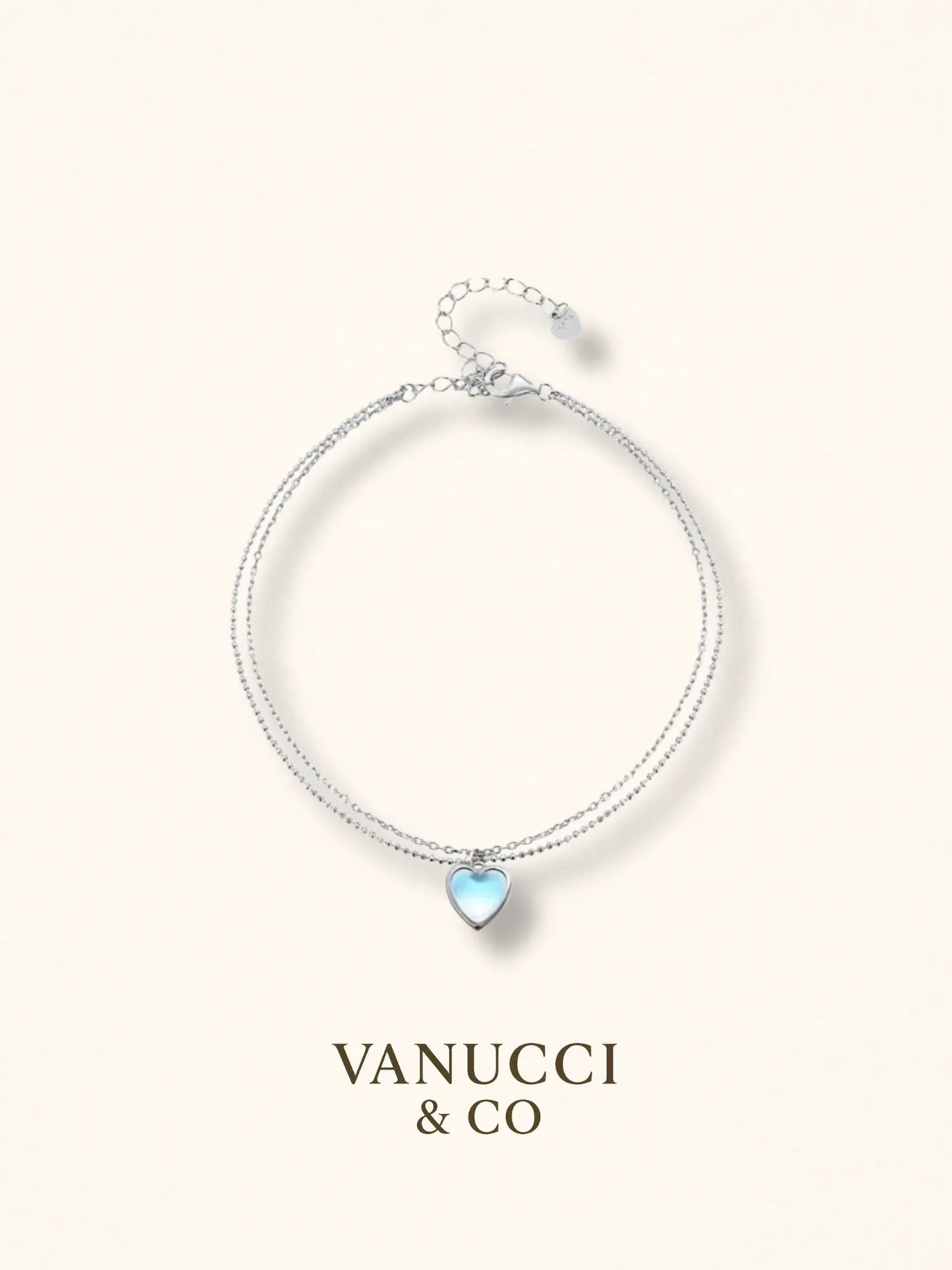 Tobillera Corazón Plata 925 - VANUCCI & CO