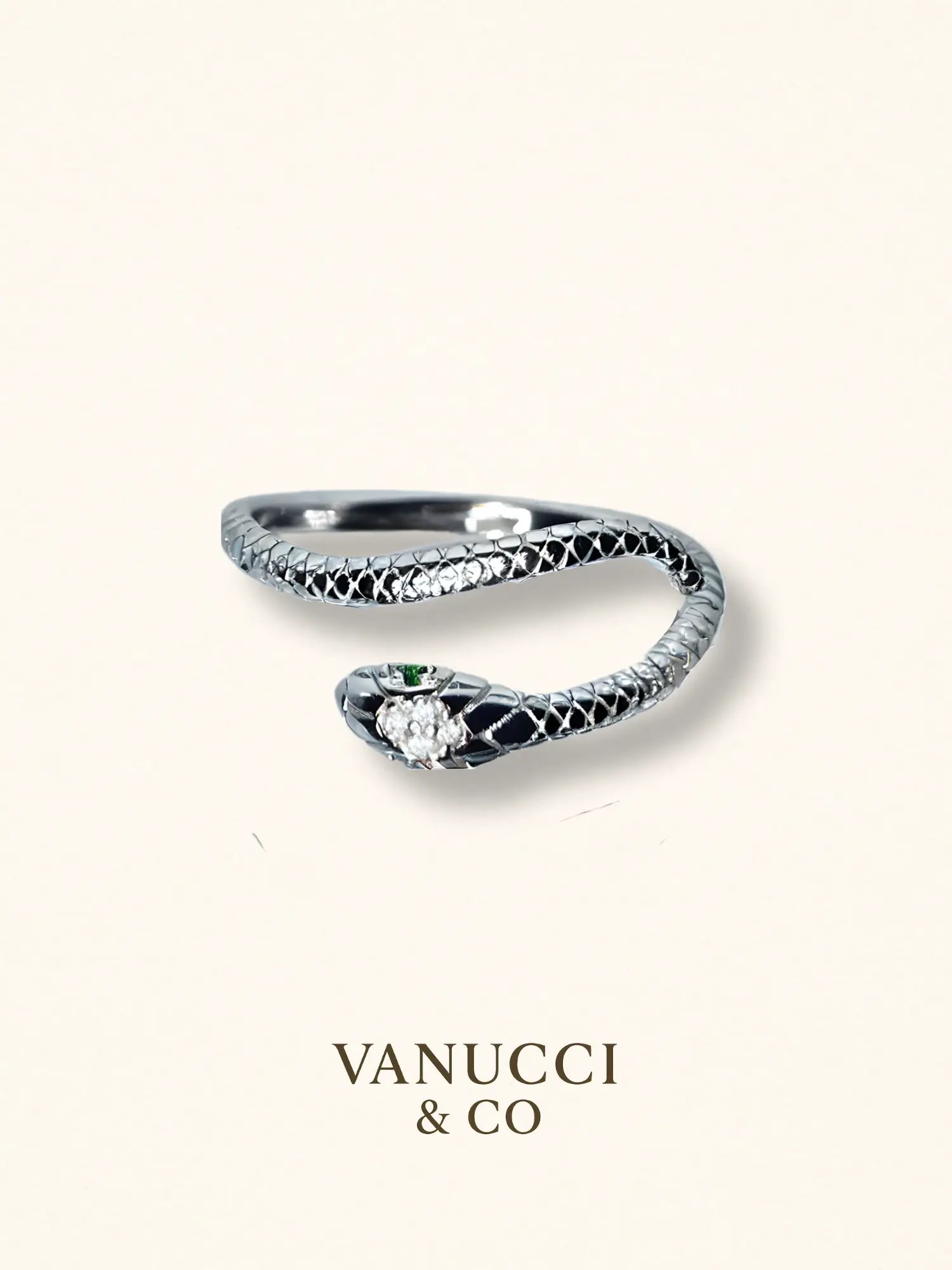 Anillo Serpiente Ajustable Plata 925 - VANUCCI & CO