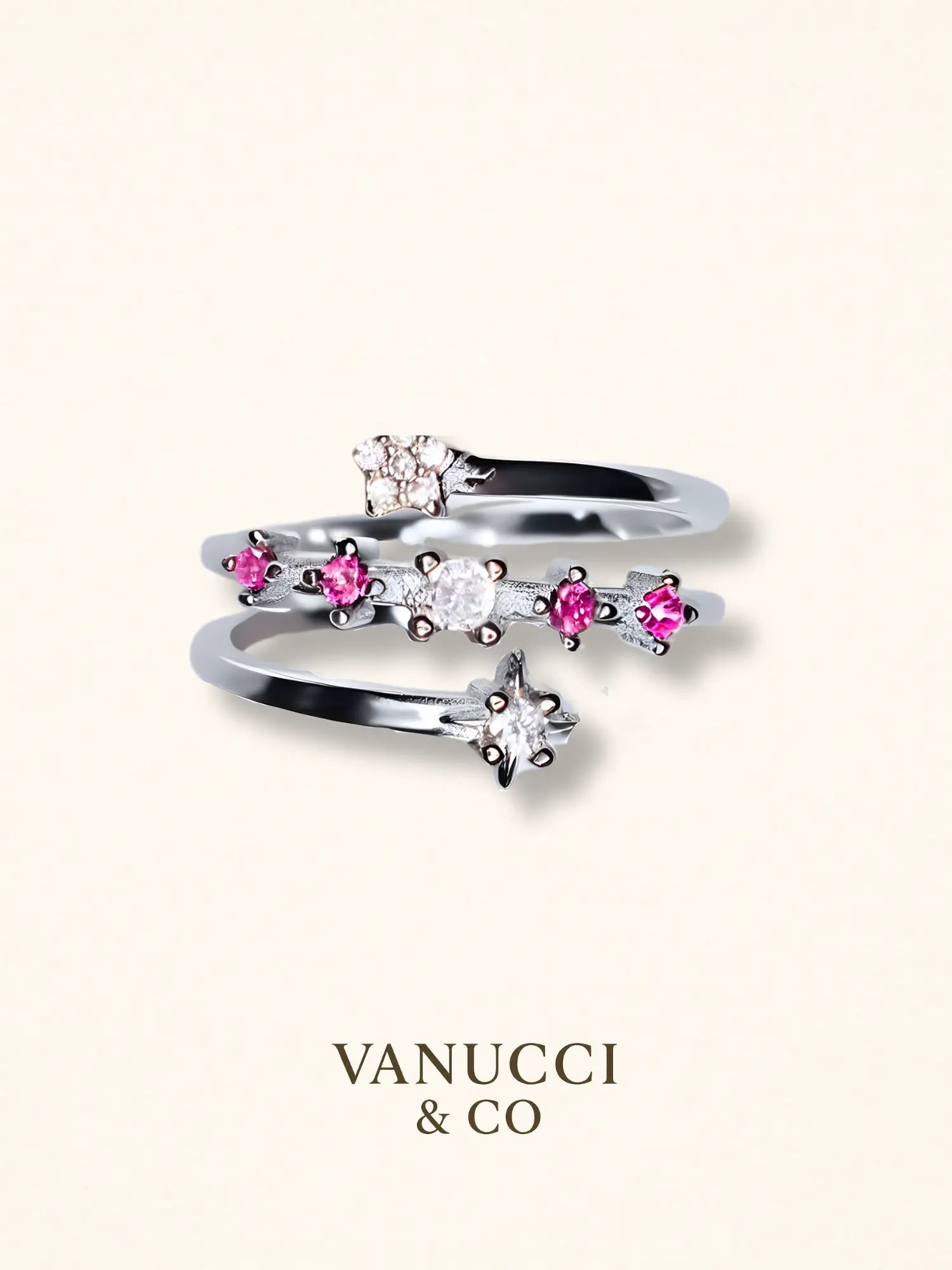 Anillo Estrella Ajustable Plata 925 - VANUCCI & CO