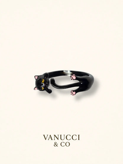Anillo Gato Ajustable Plata 925 - VANUCCI & CO