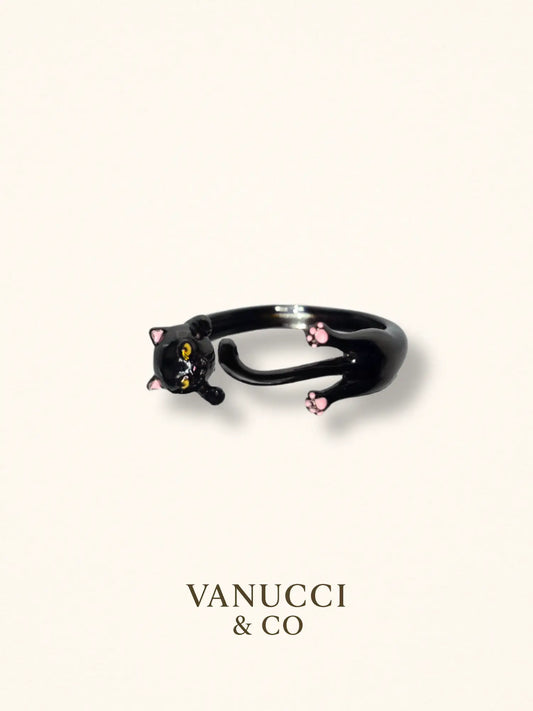 Anillo Gato Ajustable Plata 925 - VANUCCI & CO