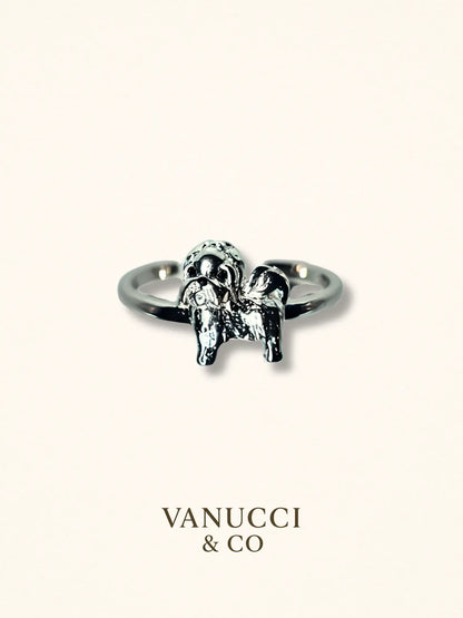 Anillo Perro Ajustable Plata 925 - VANUCCI & CO