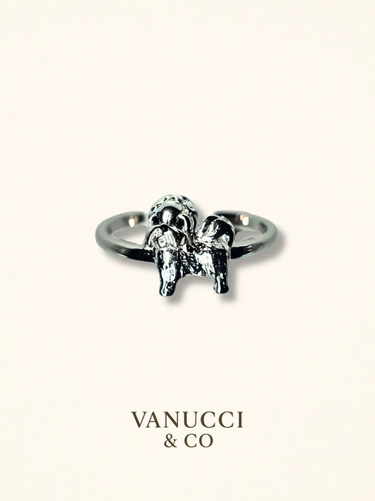 Anillo Perro Ajustable Plata 925 - VANUCCI & CO