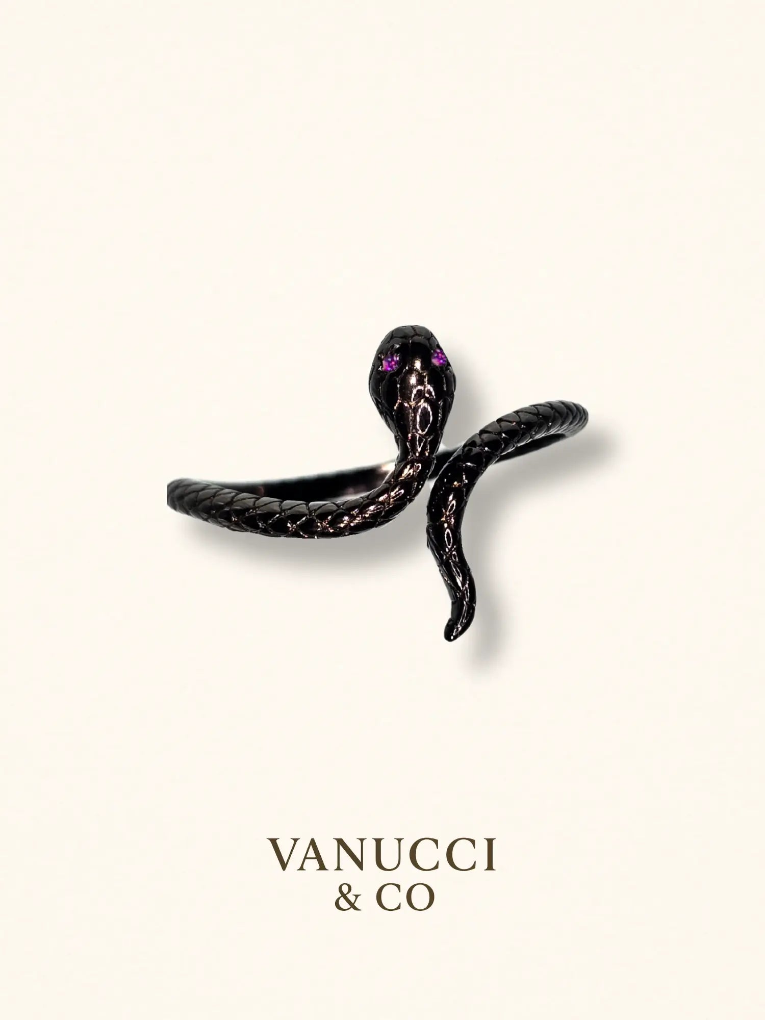 Anillo Serpiente Ajustable Plata 925 - VANUCCI & CO