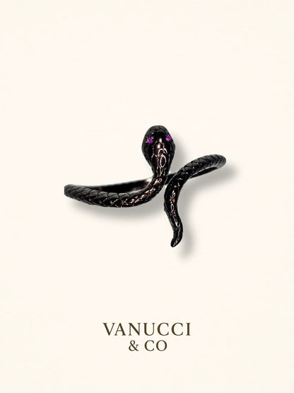 Anillo Serpiente Ajustable Plata 925 - VANUCCI & CO