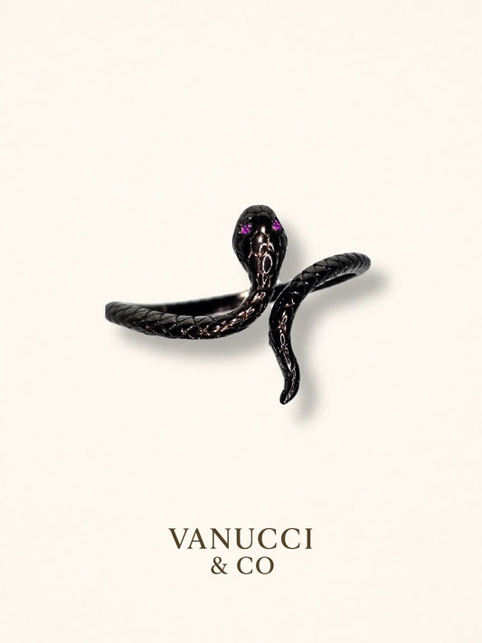 Anillo Serpiente Ajustable Plata 925 - VANUCCI & CO