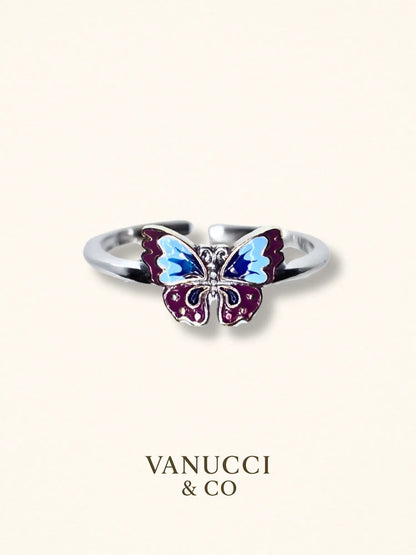 Anillo Mariposa Ajustable Plata 925 - VANUCCI & CO