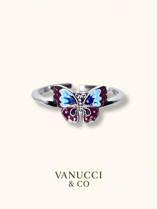 Anillo Mariposa Ajustable Plata 925 - VANUCCI & CO