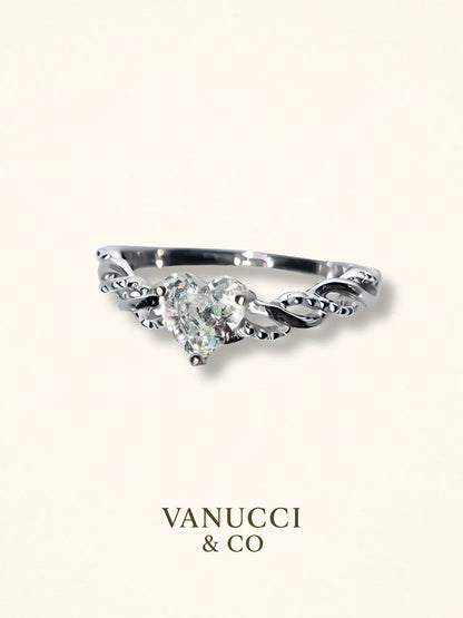 Anillo Corazón Ajustable Plata 925 - VANUCCI & CO