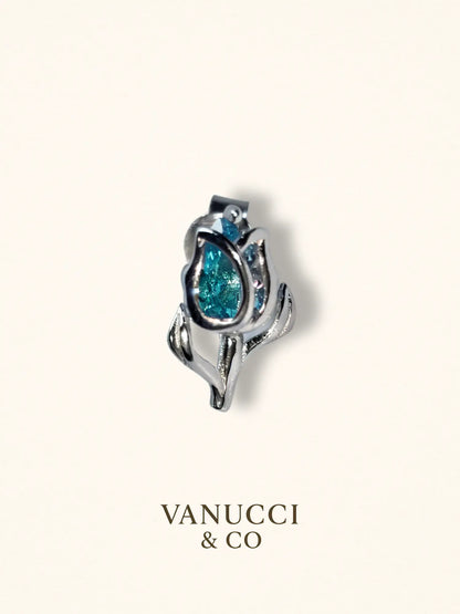 Arete Flor Plata 925 - VANUCCI & CO