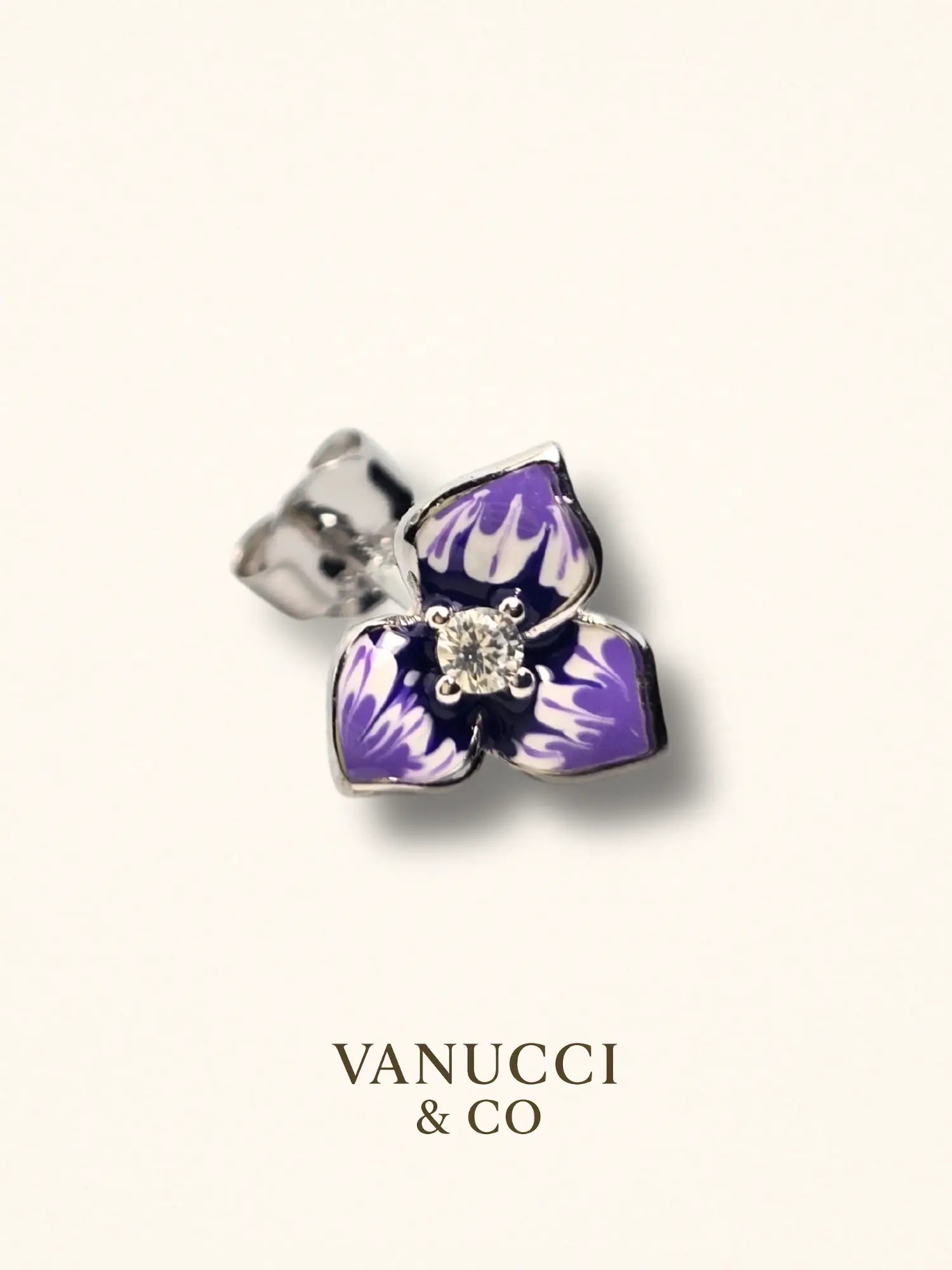 Arete Flor Plata 925 - VANUCCI & CO