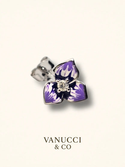 Arete Flor Plata 925 - VANUCCI & CO