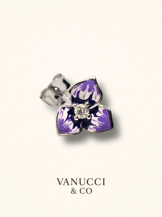 Arete Flor Plata 925 - VANUCCI & CO