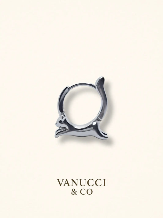 Arete Gato Plata 925 - VANUCCI & CO