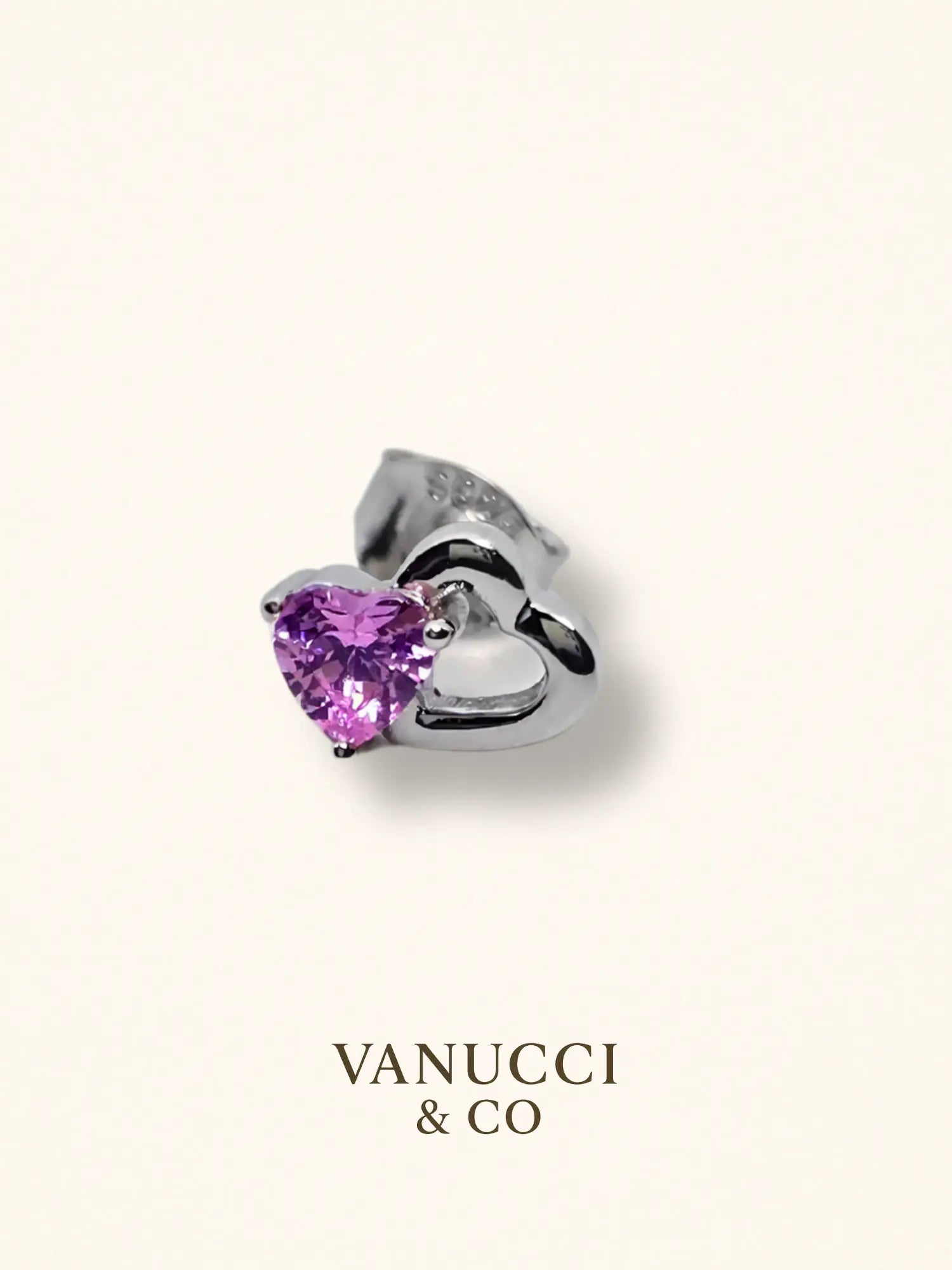 Arete Corazón Plata 925 - VANUCCI & CO