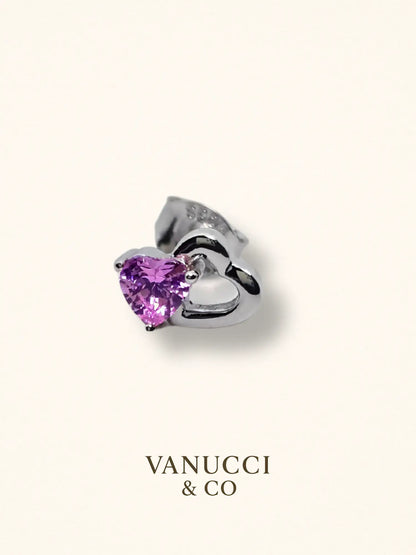 Arete Corazón Plata 925 - VANUCCI & CO
