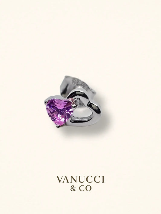Arete Corazón Plata 925 - VANUCCI & CO