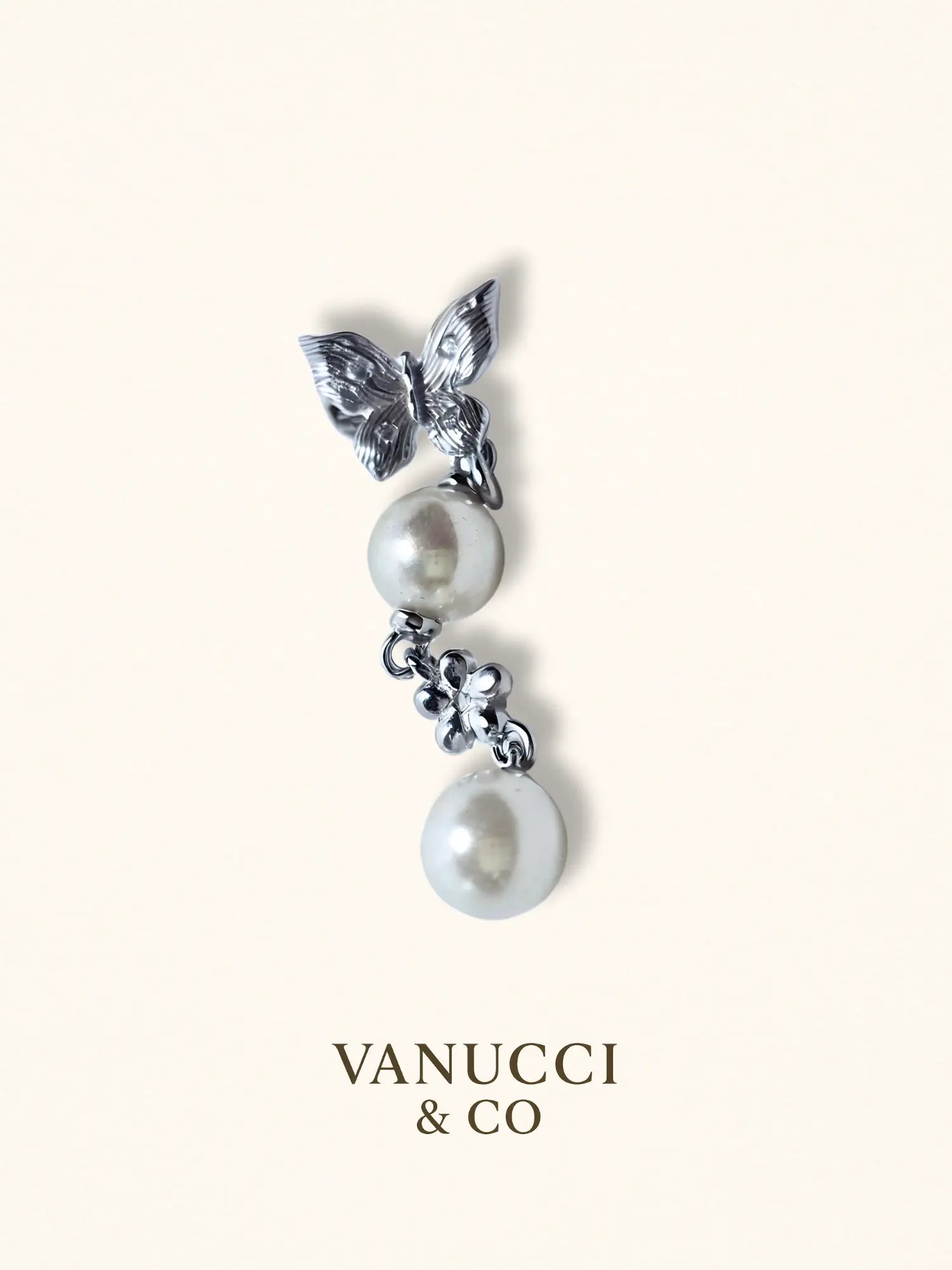 Arete Mariposa Plata 925 - VANUCCI & CO