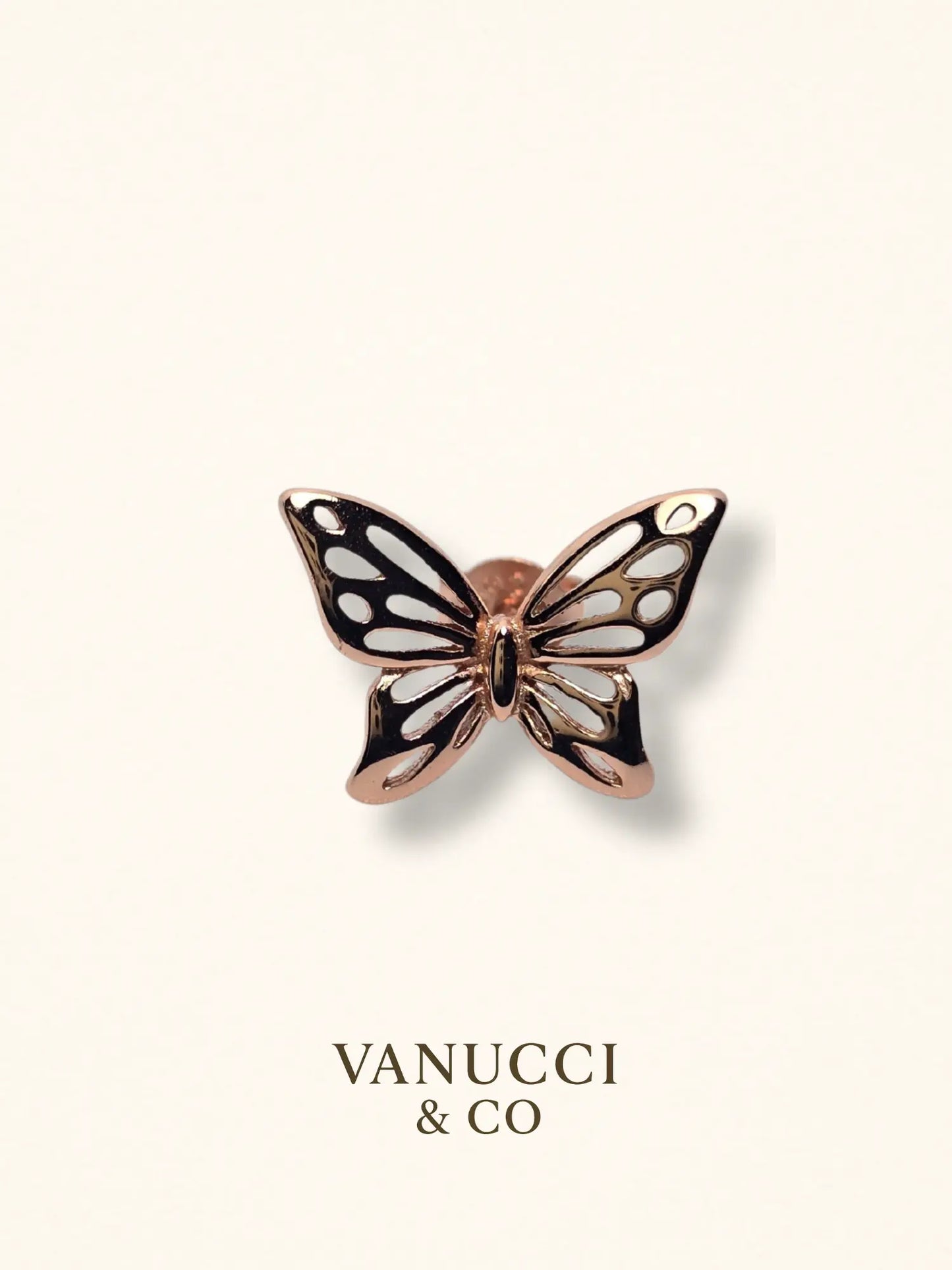 Arete Mariposa Plata 925 - VANUCCI & CO