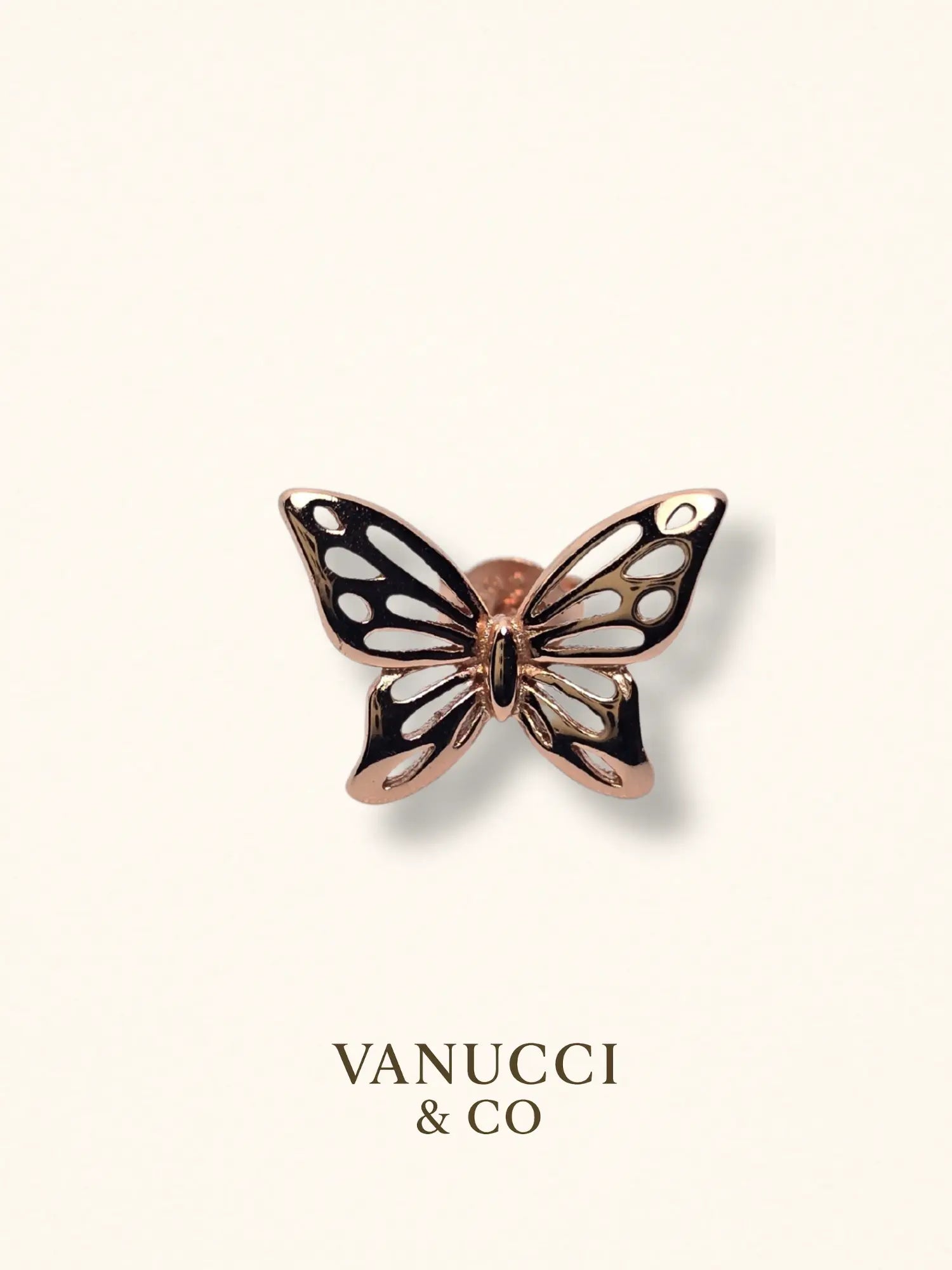 Arete Mariposa Plata 925 - VANUCCI & CO