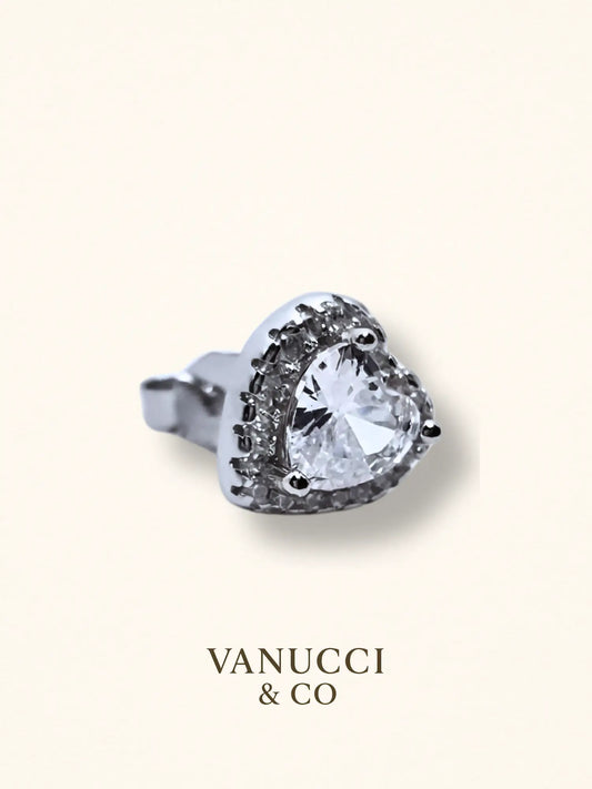 Arete Corazón Plata 925 - VANUCCI & CO