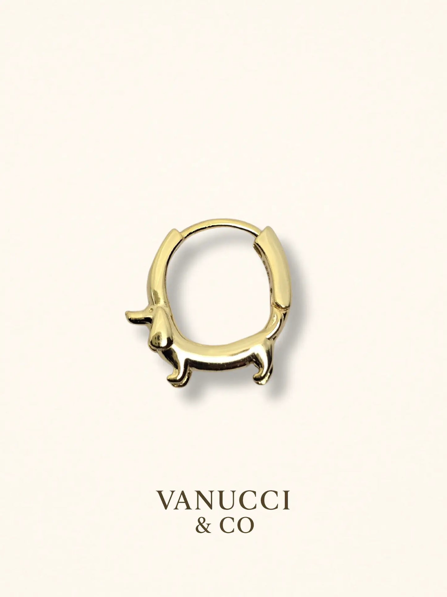 Aretes Perro Plata 925 - VANUCCI & CO