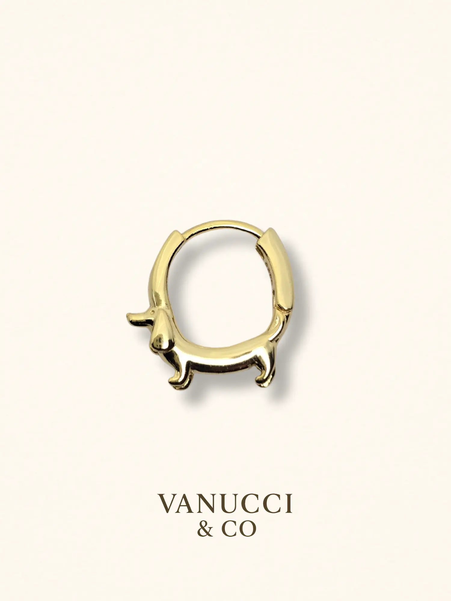 Aretes Perro Plata 925 - VANUCCI & CO