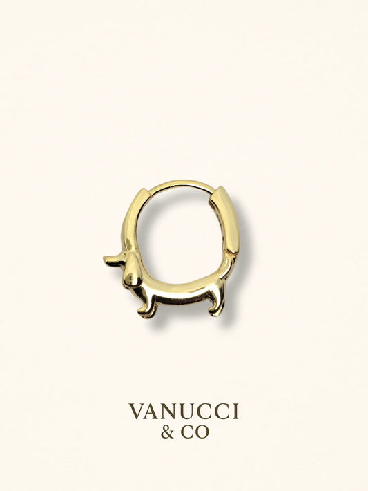 Aretes Perro Plata 925 - VANUCCI & CO