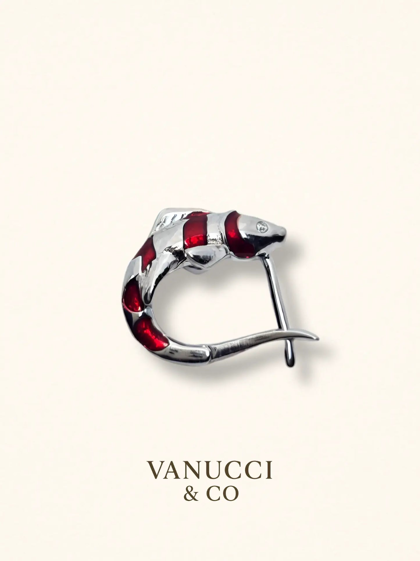 Arete Pez Koi Plata 925 - VANUCCI & CO