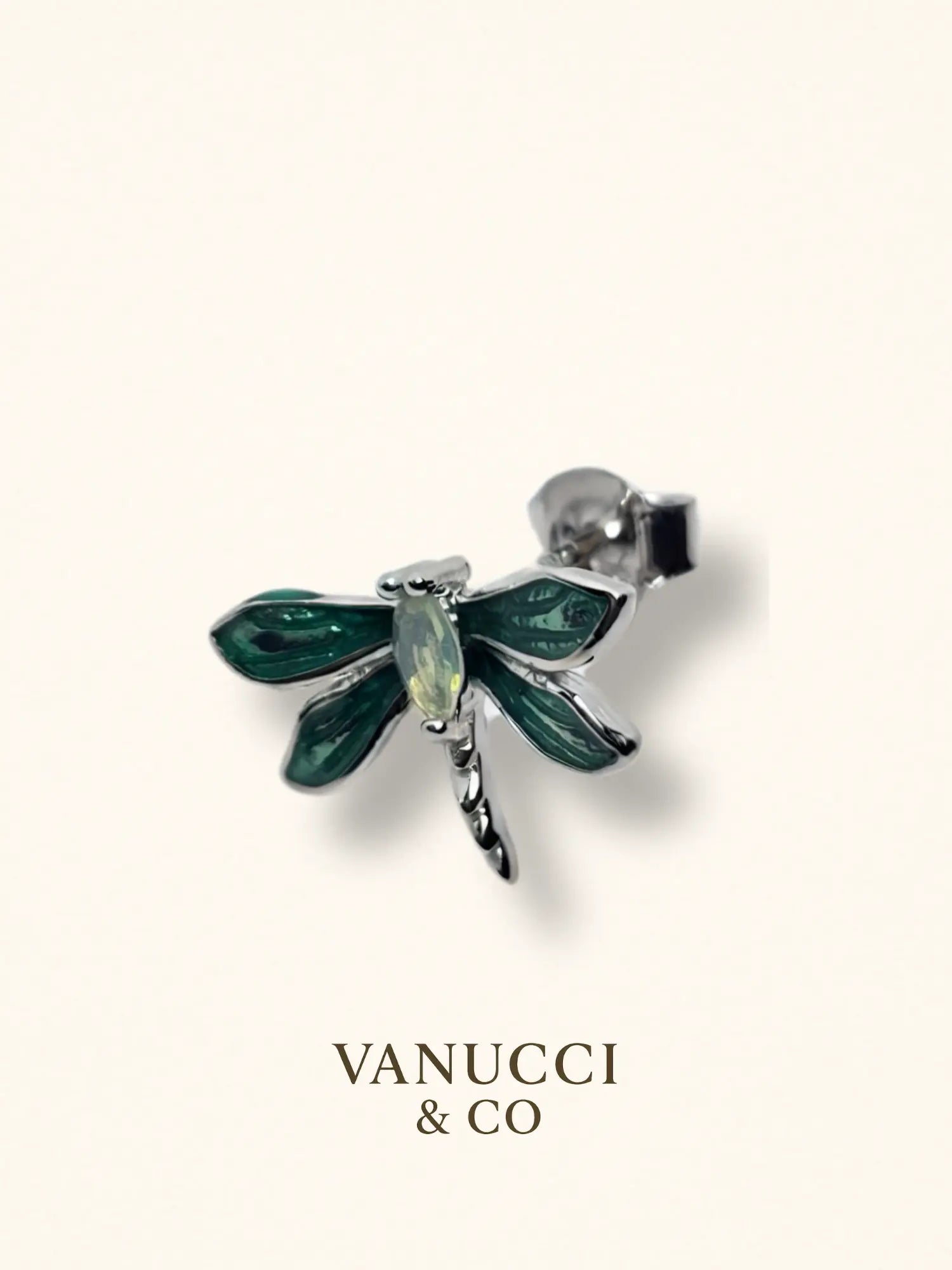 Arete Libélula Plata 925 - VANUCCI & CO