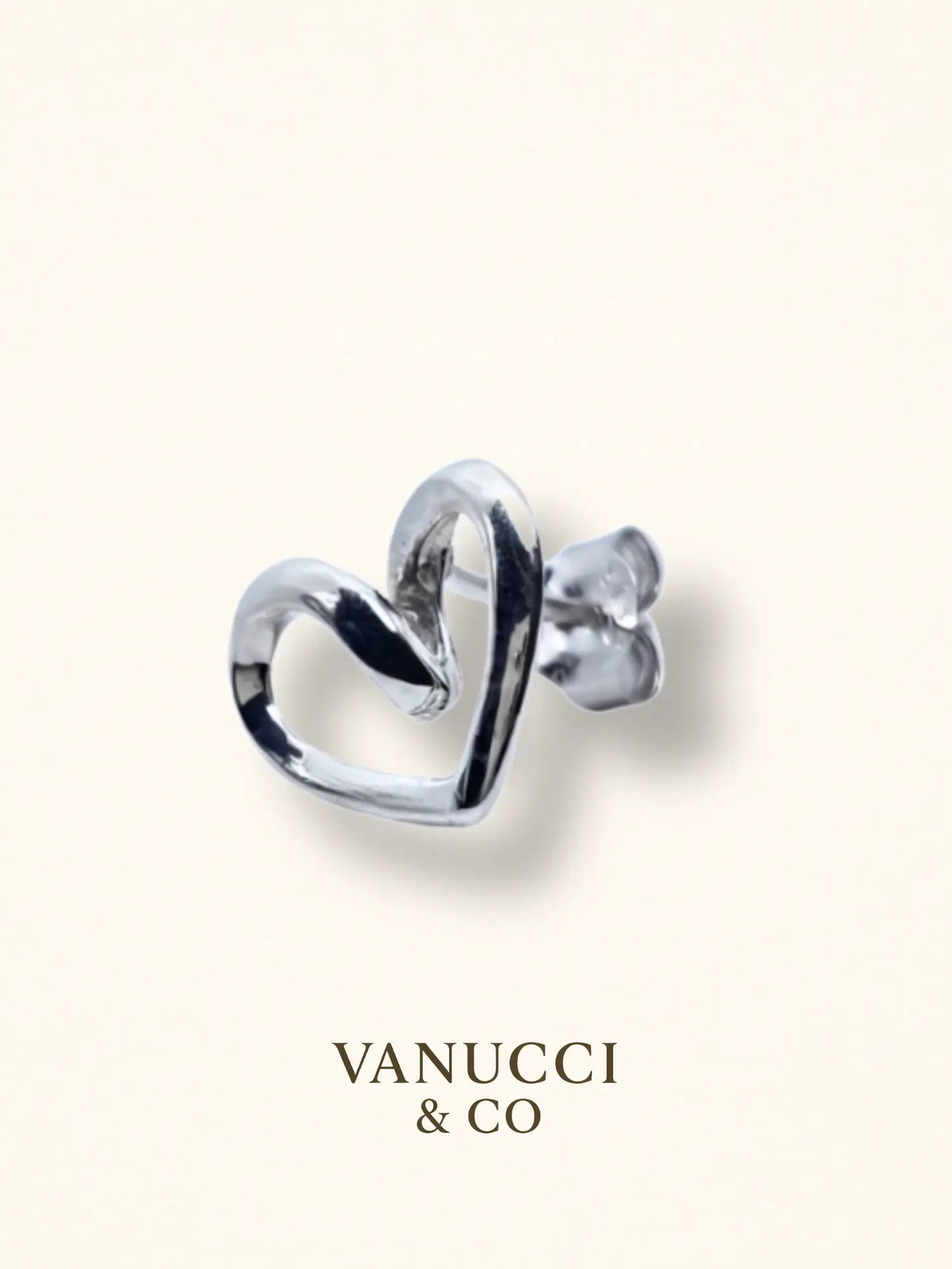 Arete Corazón Plata 925 - VANUCCI & CO