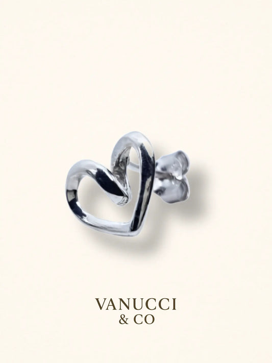 Arete Corazón Plata 925 - VANUCCI & CO