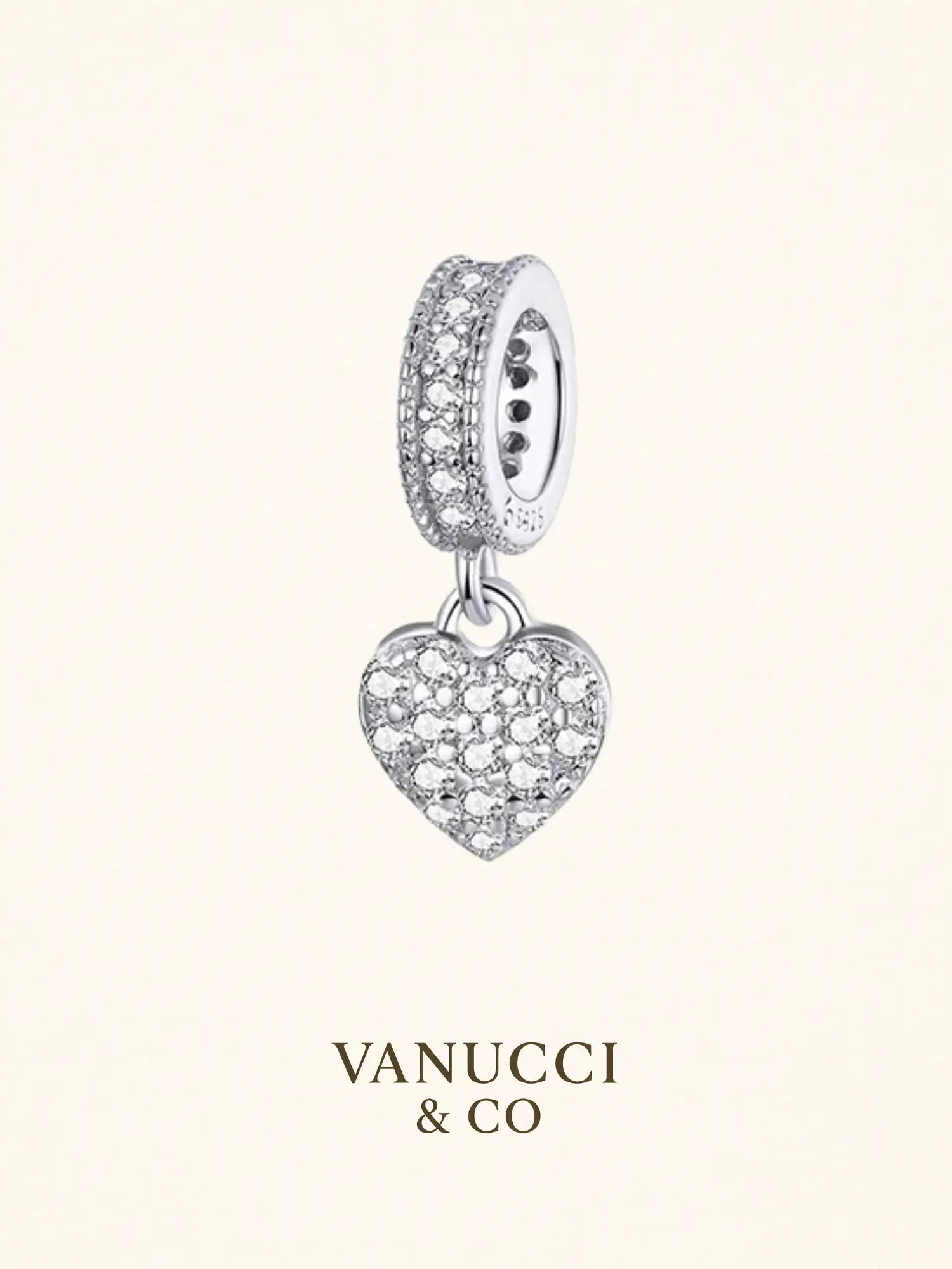 Charm Corazón Plata 925 - VANUCCI & CO