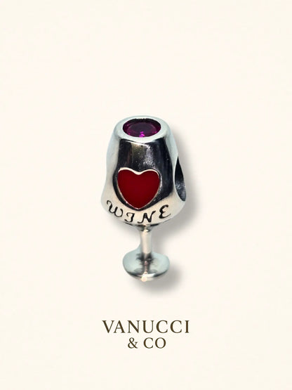 Charm Copa Vino Plata 925 - VANUCCI & CO
