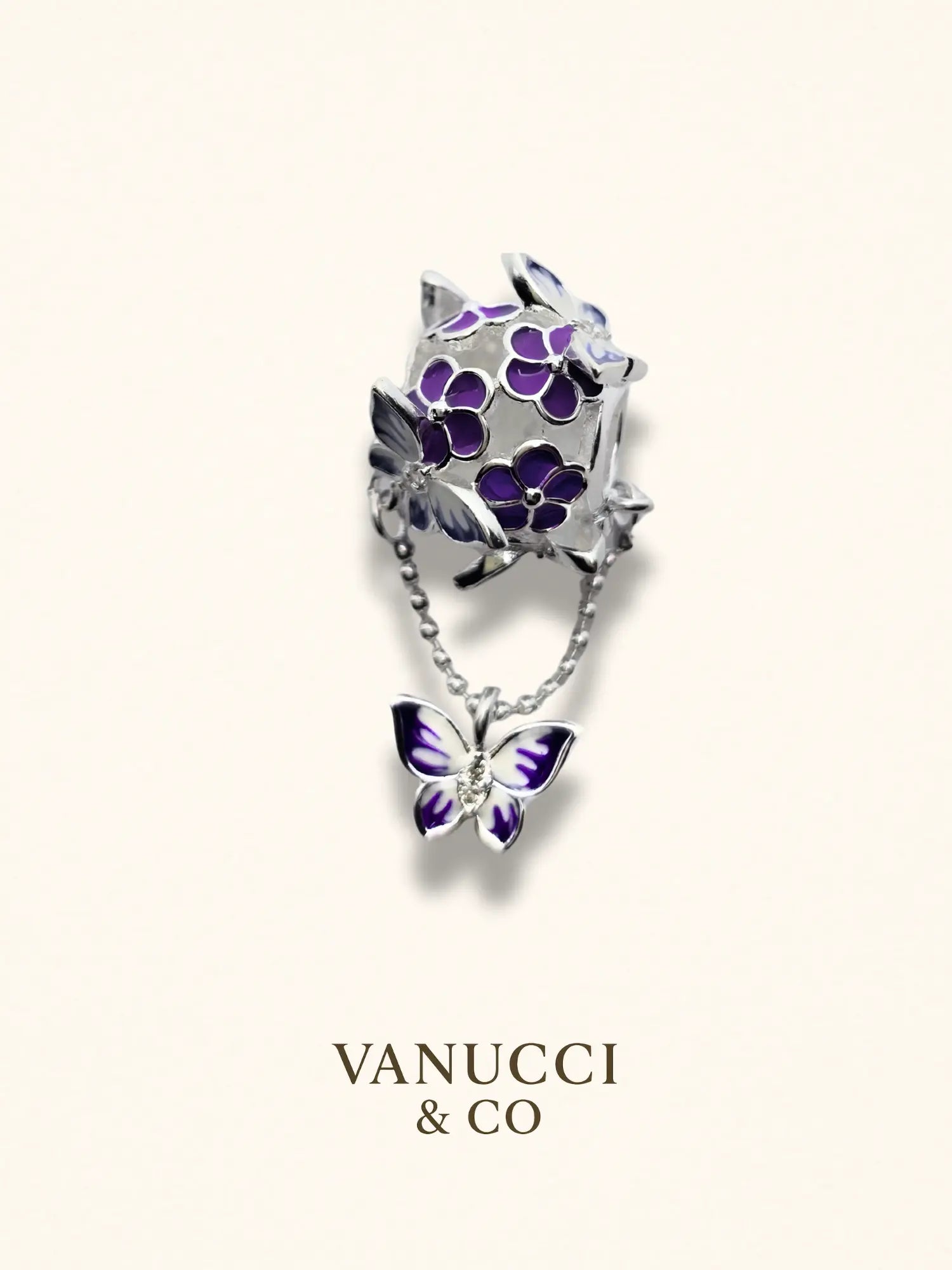 Charm Mariposa Plata 925 - VANUCCI & CO