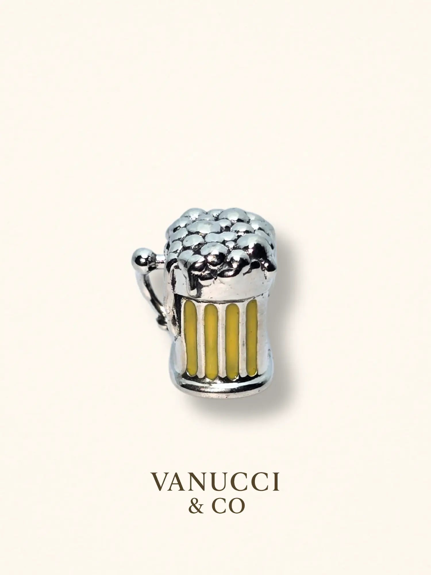 Charm Cerveza Plata 925 - VANUCCI & CO