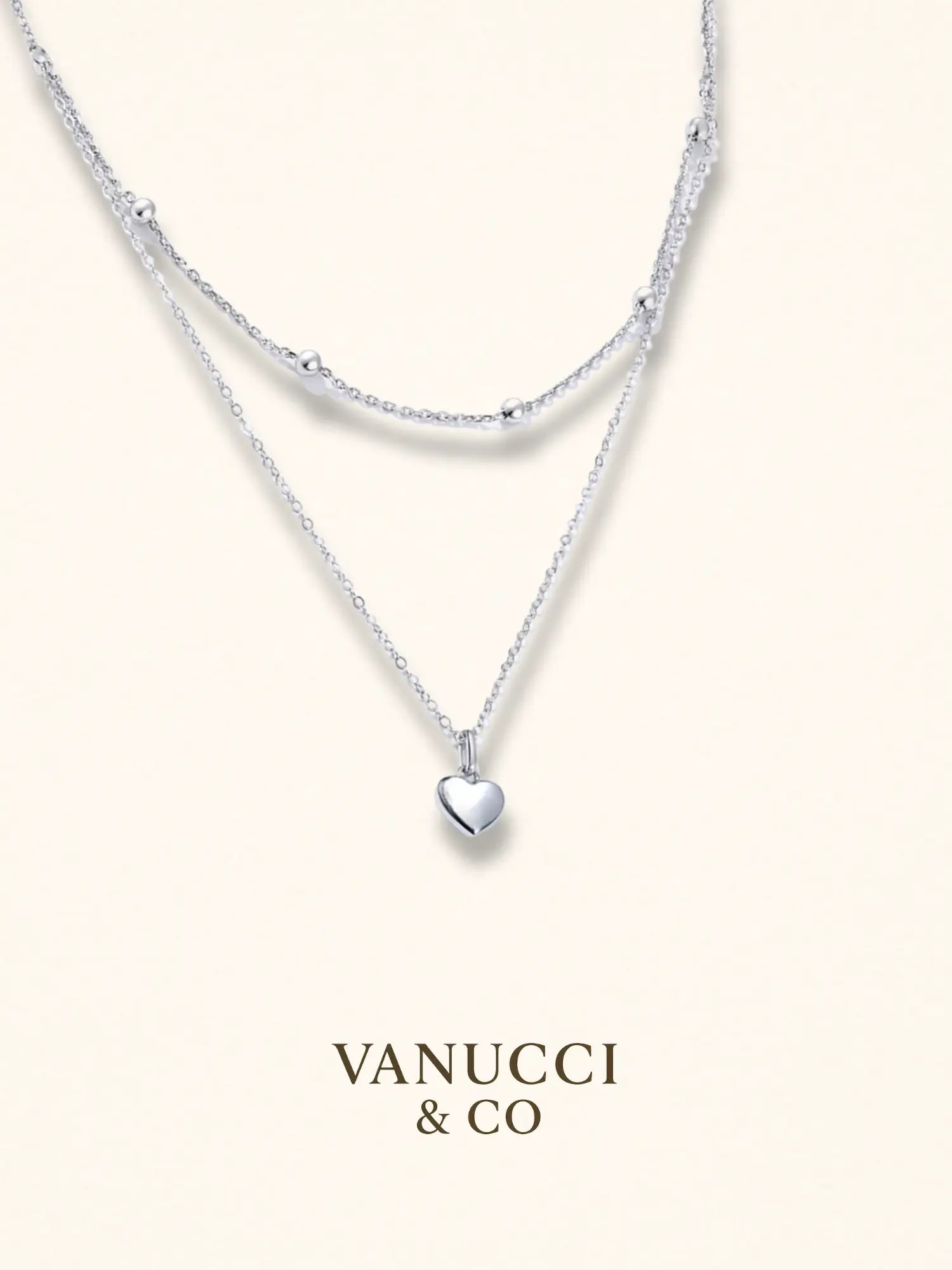 Collar Corazón Plata 925 - VANUCCI & CO