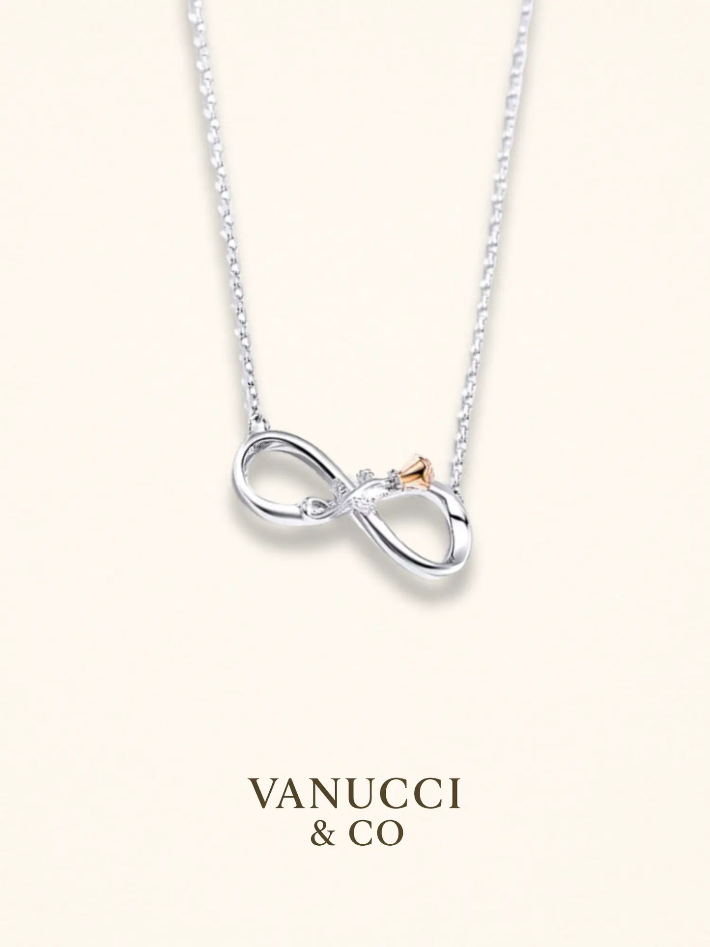 Collar símbolo infinito con Flor Plata 925 - VANUCCI & CO