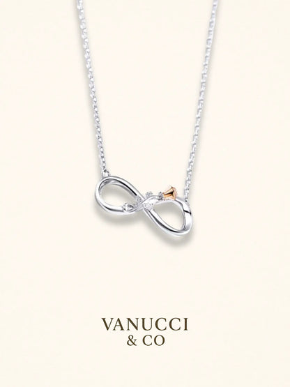 Collar símbolo infinito con Flor Plata 925 - VANUCCI & CO